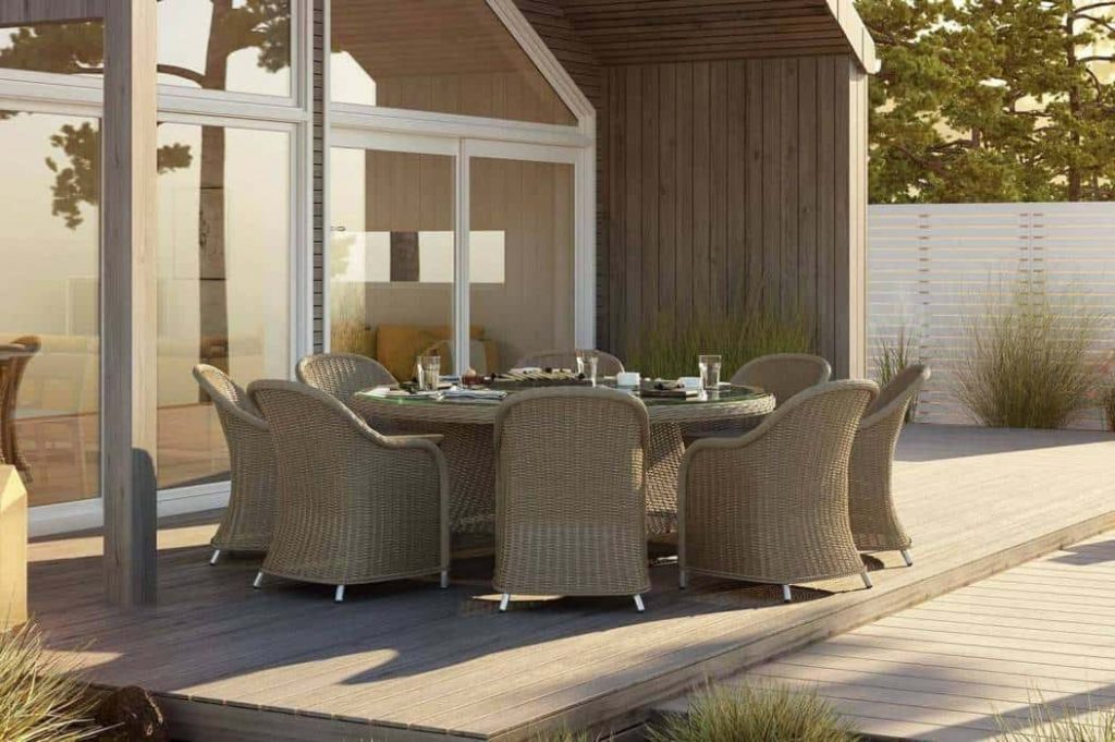 Stół ogrodowy 180 cm – szeroki stół do letniej jadalni